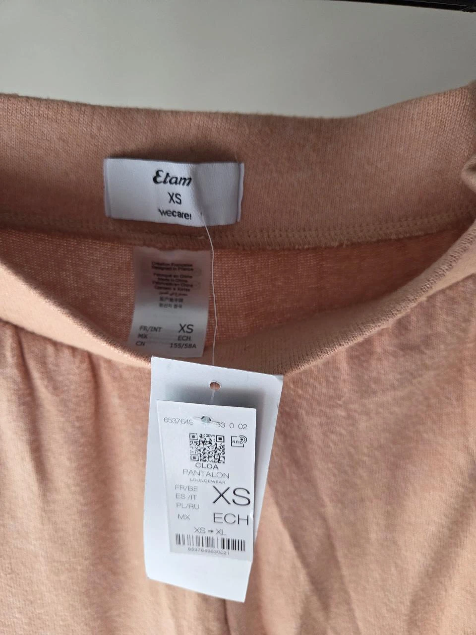 Pantalón de jogging o pijama ETAM coral melocotón Talla XS Nuevo – photo 4